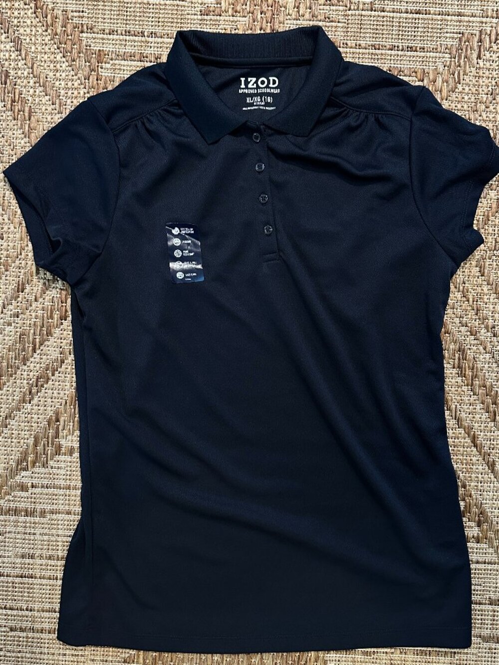 IZOD Approved Schoolwear XL 16 Navy Blue Top